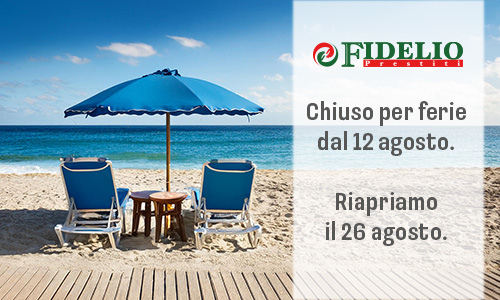 Chiuso per ferie agosto 2024